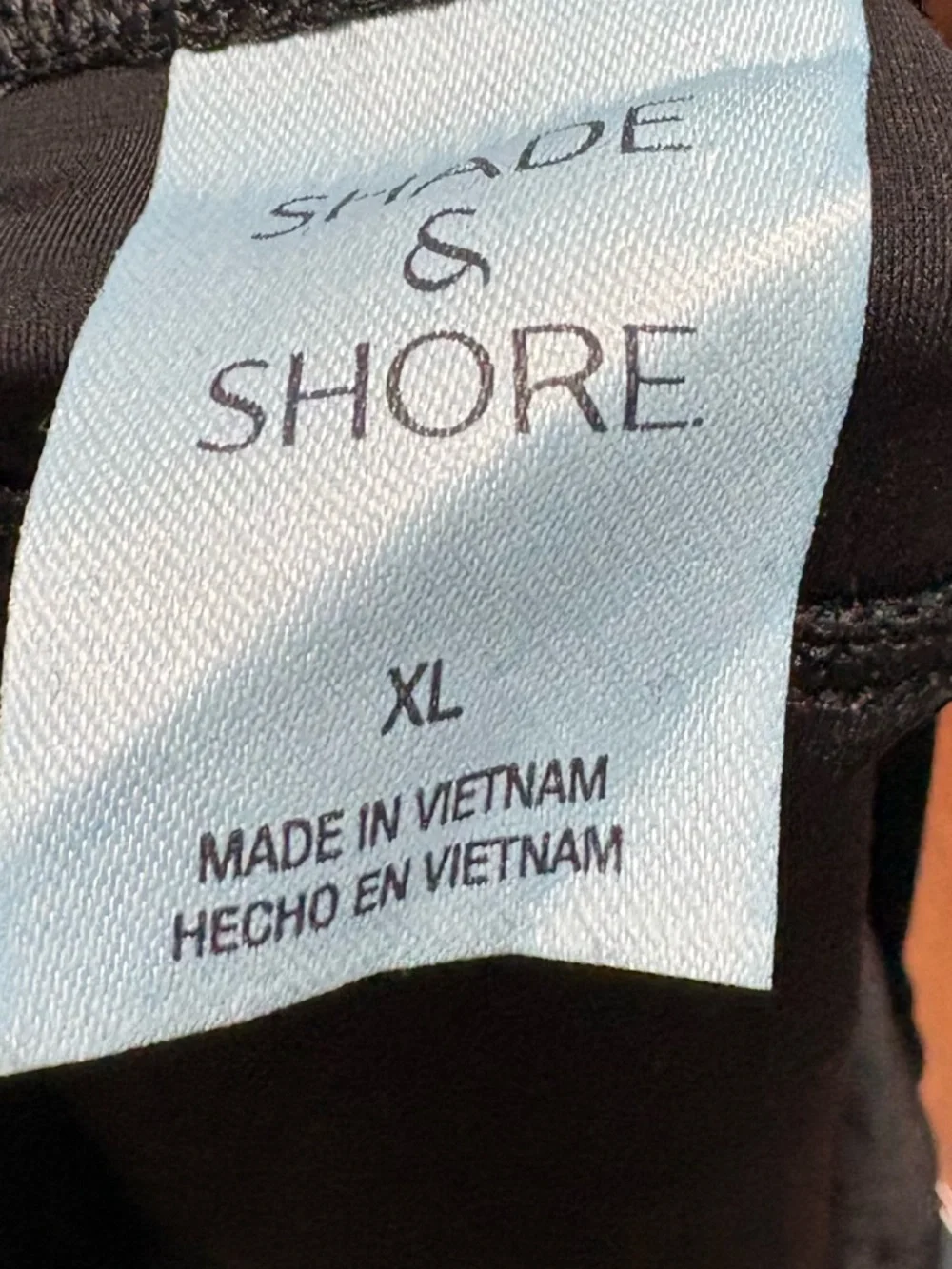 Shade & Shore Black Swim Skirt, Size‎ XL